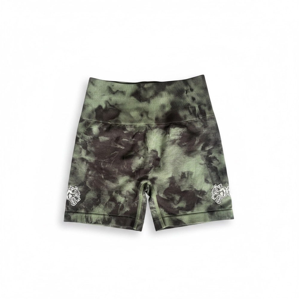 Darc Sport SHE Tie Dye Butt Scrunch Biker Shorts Small NWOT